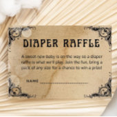 Halloween Baby shower Luier Raffle  Informatiekaartje