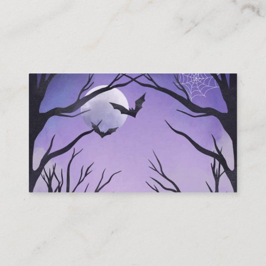 Halloween Baby shower Luier Raffle Ticket (Achterkant)