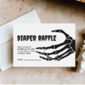 Halloween Baby shower Luier Raffle Ticket Informatiekaartje