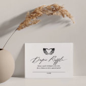 Halloween Baby shower Luier Raffle Ticket Informatiekaartje