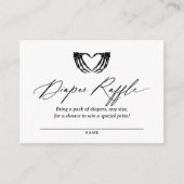 Halloween Baby shower Luier Raffle Ticket Informatiekaartje (Voorkant)