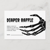 Halloween Baby shower Luier Raffle Ticket Informatiekaartje (Voorkant)