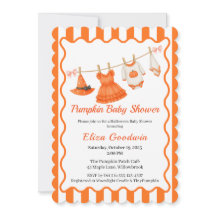 Halloween Baby Shower Meisje | Kleine Heks Pompoen
