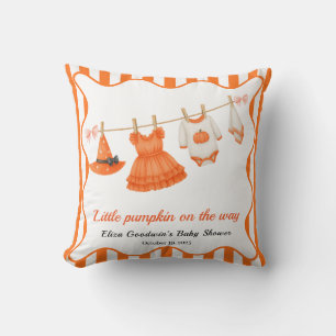 Halloween Baby Shower Meisje Kleine Heks Pompoen Kussen