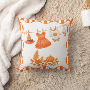 Halloween Baby Shower Meisje Kleine Heksenpompoe Kussen