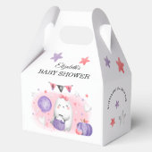 Halloween Baby shower Meisje Schattige Medium Gabl Bedankdoosjes (Achterkant)