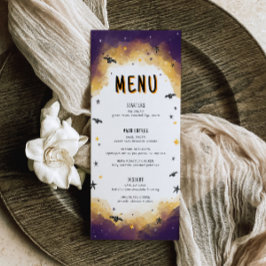 Halloween Baby shower Menu, Little Boo Baby shower Menu