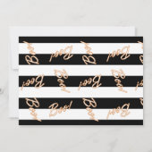 Halloween BABY SHOWER Modern Chic Invitation Kaart (Achterkant)