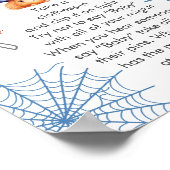 Halloween Baby shower niet zeggen Baby spel Poster (Hoek)