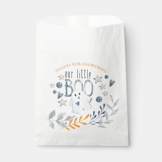 Halloween Baby shower Onze Kleine Boo Schattigee G Bedankzakje (Voorkant)