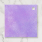 Halloween Baby shower Paarse Meisje Schattige Litt Bedankjes Labels (Achterkant)