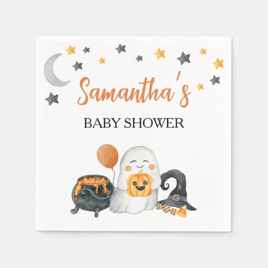 Halloween Baby shower Paper Napkin Servet (Voorkant)
