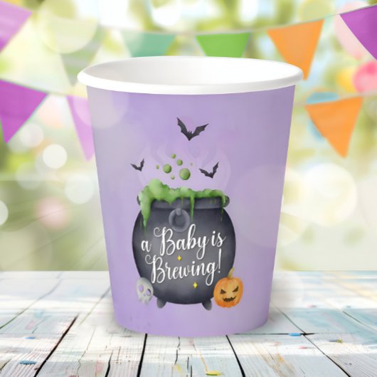 Halloween Baby shower papieren bekers