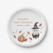 Halloween Baby Shower Papieren Bord (Voorkant)