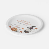 Halloween Baby Shower Papieren Bord (Gekanteld)