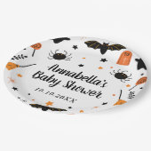Halloween Baby shower Papieren Bordje (Gekanteld)