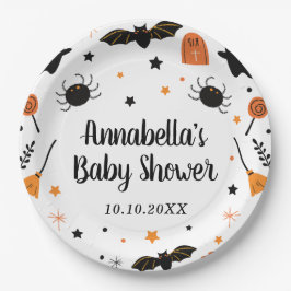 Halloween Baby shower Papieren Bordje