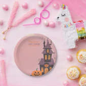 Halloween Baby shower Papieren Bordje (Feest)
