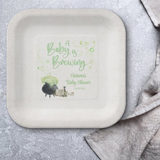 Halloween Baby shower Papieren Bordje