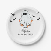 Halloween Baby shower Papieren Bordje (Voorkant)