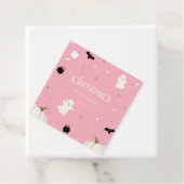 Halloween Baby shower pastel roze Bedankjes Labels (In situ)