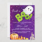 Halloween baby shower peek een boo schattig baby s kaart (Voorkant)