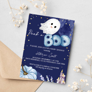 Halloween baby shower peek een boo schattig baby s kaart