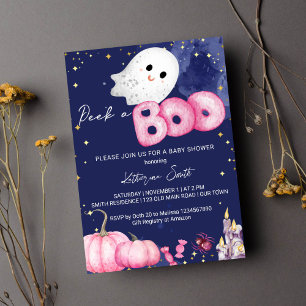 Halloween baby shower peek een boo schattig baby s kaart
