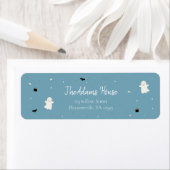 Halloween Baby shower pompoen Little Boo terug te  Etiket (Insitu)