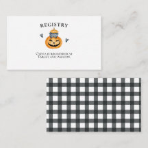 Halloween Baby shower Pumpkin-register