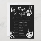 Halloween Baby shower Raad de prijs spel Kaart (Voorkant)