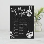 Halloween Baby shower Raad de prijs spel Kaart (Staand voorkant)