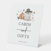 Halloween Baby shower Reclamebord Met Voetstuk (Voorkant)