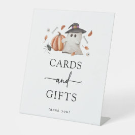 Halloween Baby shower Reclamebord Met Voetstuk