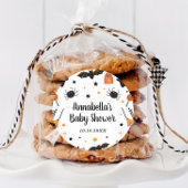 Halloween Baby shower Ronde Sticker
