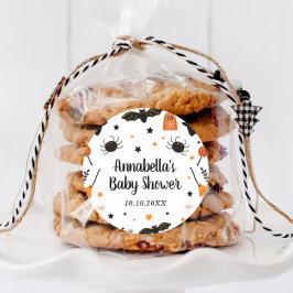 Halloween Baby shower Ronde Sticker