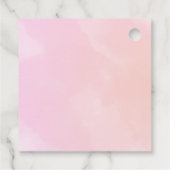 Halloween Baby shower Roze Meisje Schattige Little Bedankjes Labels (Achterkant)