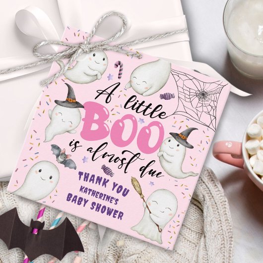 Halloween Baby shower Roze Meisje Schattige Little Bedankjes Labels