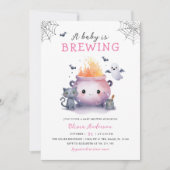 Halloween Baby shower Schattige Ghost Kaart (Voorkant)