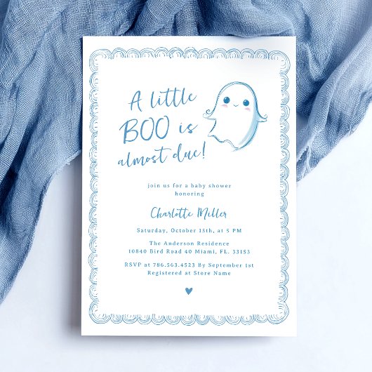 Halloween Baby shower Schattigee spookuitnodiging Kaart