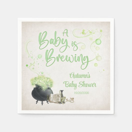 Halloween Baby shower Servet (Voorkant)