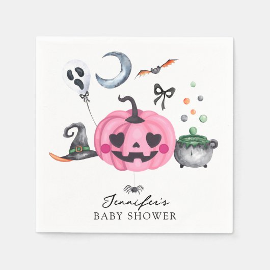 Halloween Baby Shower Servet (Voorkant)