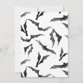 Halloween Baby shower Skelet hart Little Boo In Kaart (Achterkant)