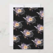 Halloween Baby shower Skelet hart Little Boo Kaart (Achterkant)