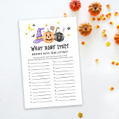 Halloween Baby shower spel