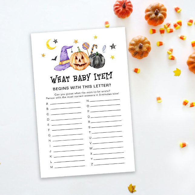 Halloween Baby Shower Spel (Creator heeft geüpload)