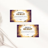 Halloween Baby shower spel Hoe groot is haar buik Informatiekaartje