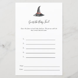 Halloween Baby shower spel Raad de Baby Food