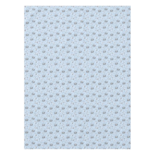 Halloween Baby shower Spinnen en Webs Blue Tafelkleed (Voorkant)