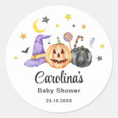 Halloween Baby Shower Sticker (Voorkant)